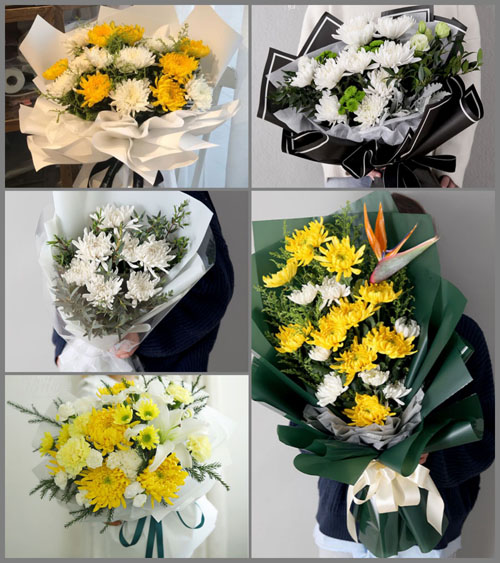 广东广州市番禺区市桥街道禺秀社区白事花束代送